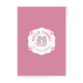 Hello There Photographic Prints, Kawaii Wall Art, Stay Cute Sparkly Decor, Anime Aesthetic, Cute Prints, Pink Wall Decor, Home Decor - Tawshia